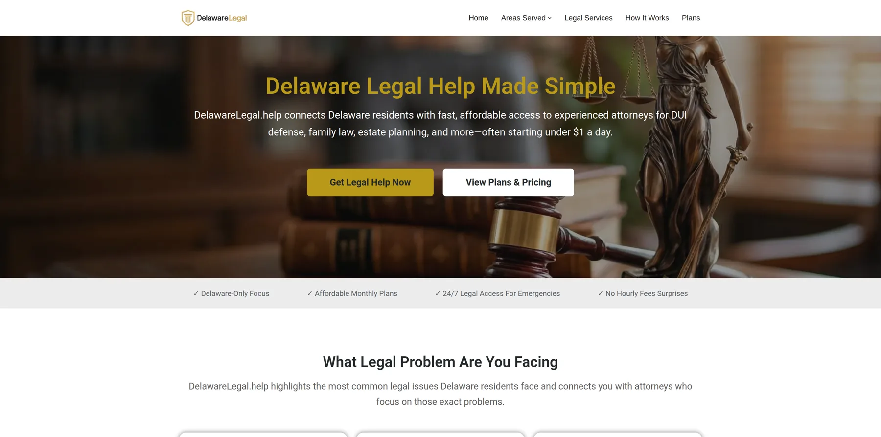 DelawareLegal.help — homepage