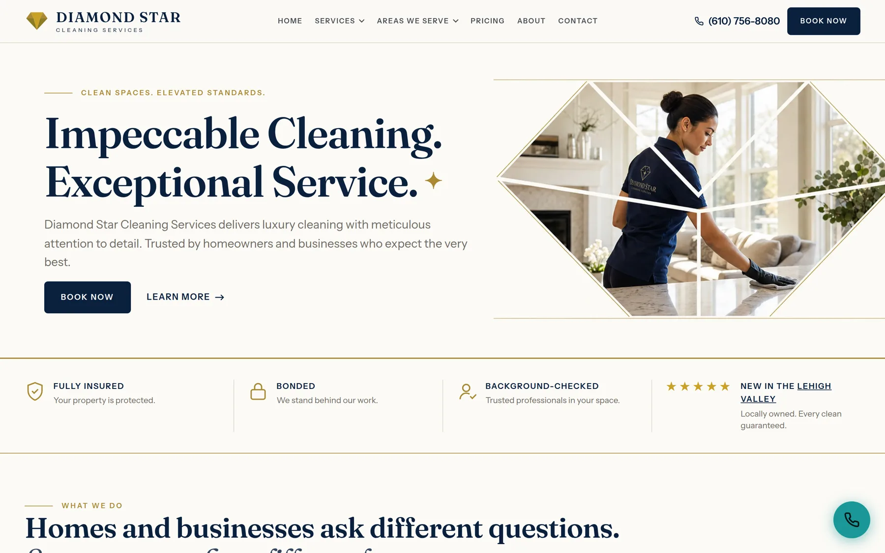 Diamond Star Cleaning Services — homepage
